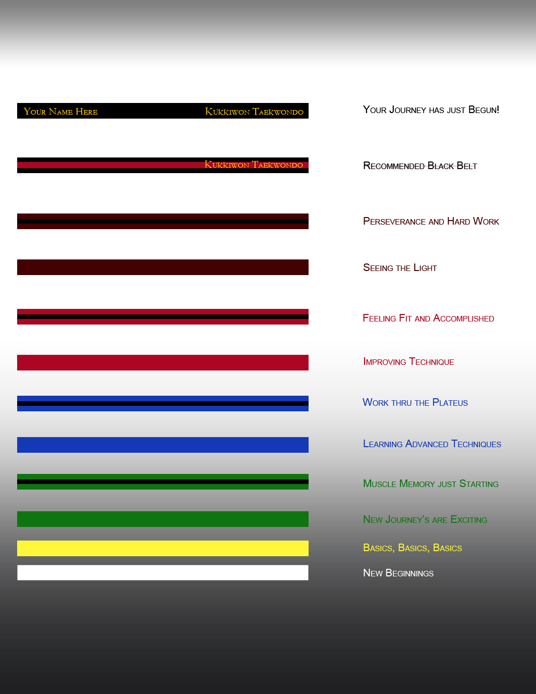 Belt Colors